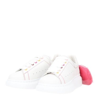 ALEXANDER MCQUEEN Girls Trainers White Low Top Lace Up Chunky UK 10 RRP 524 — View 8
