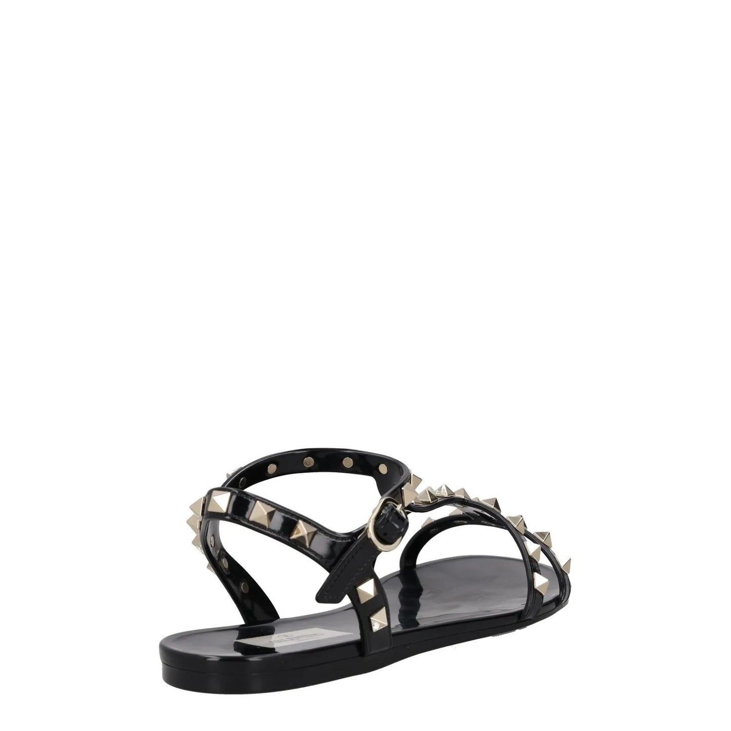 VALENTINO Womens Sandals Studded Strappy Black Synthetic Flat UK 8 RRP 780 — View 6