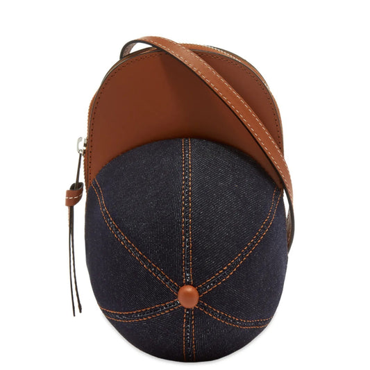 JW ANDERSON Leather Mini Nano Bag Coin Purse Handbag Denim RRP360