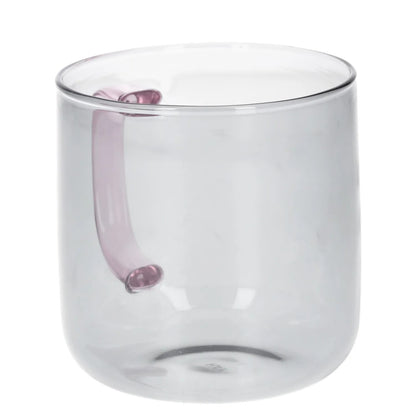 HAY single unit 300ml Mugs Multicoloured Handle Tea Glass Round OS RRP 45 — View 3