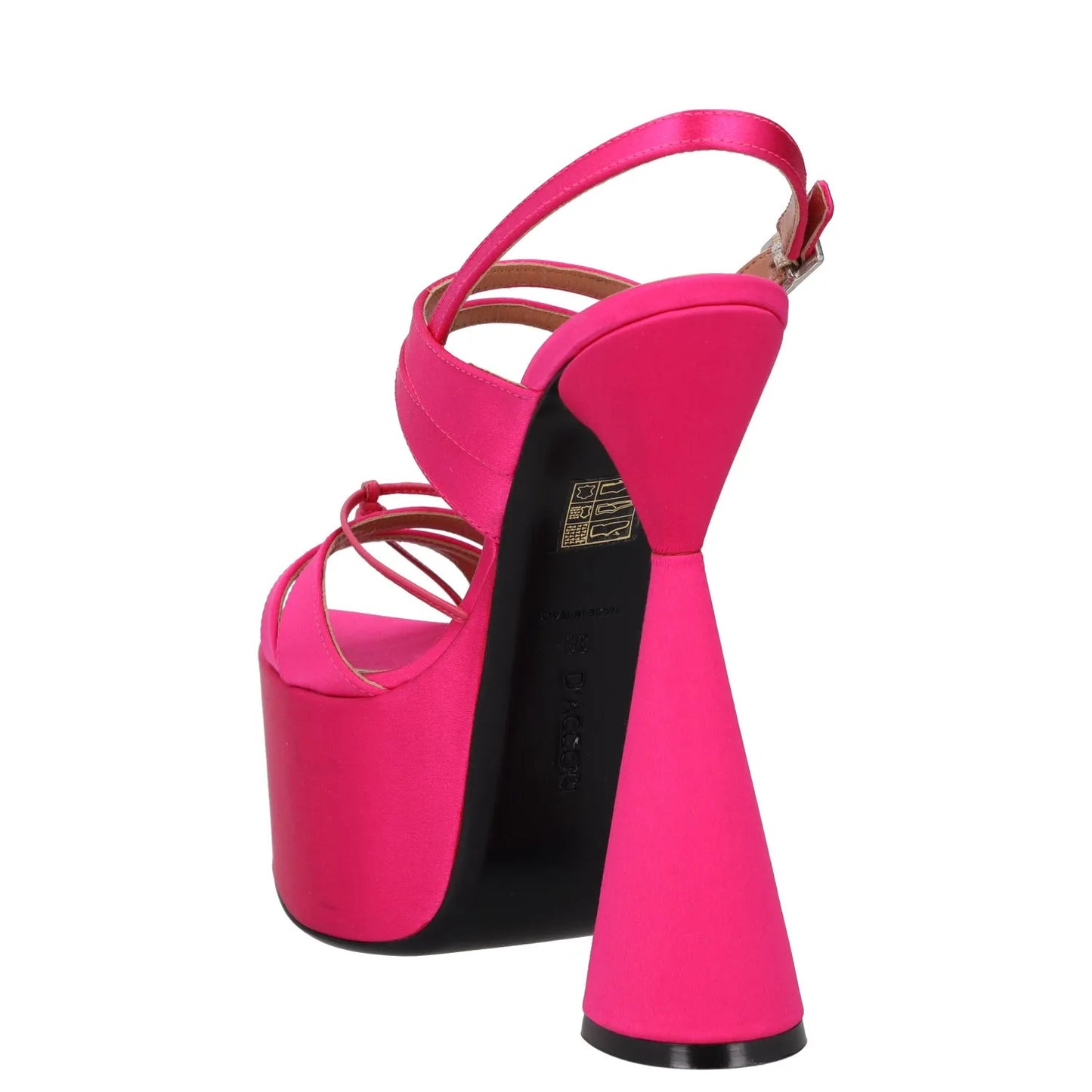 D'ACCORI Womens High Heels Pink Synthetic Strappy Open Toe UK 5 RRP 595 — View 5