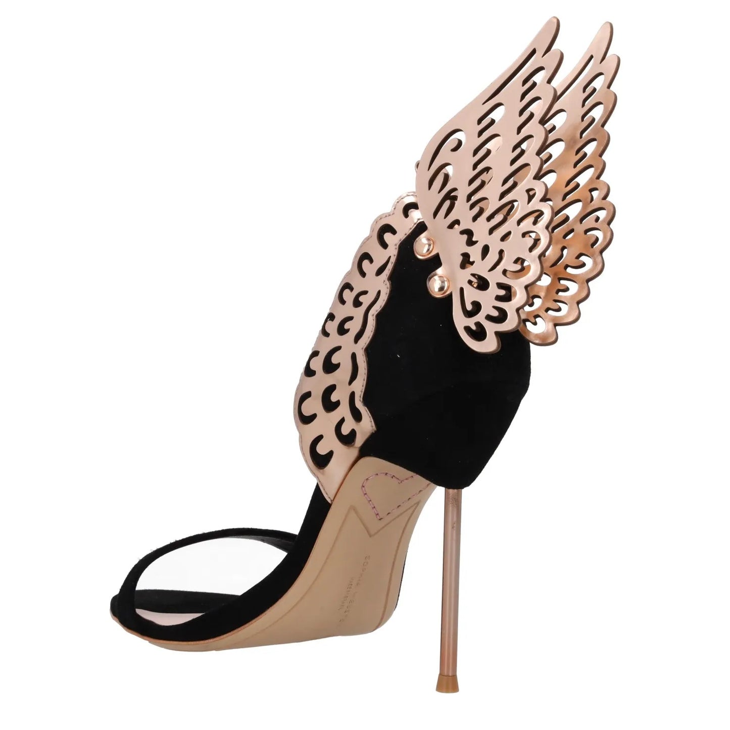 SOPHIA WEBSTER Womens Evangeline Sandal Suede Leather Black Heel UK 7.5 RRP580 — View 5