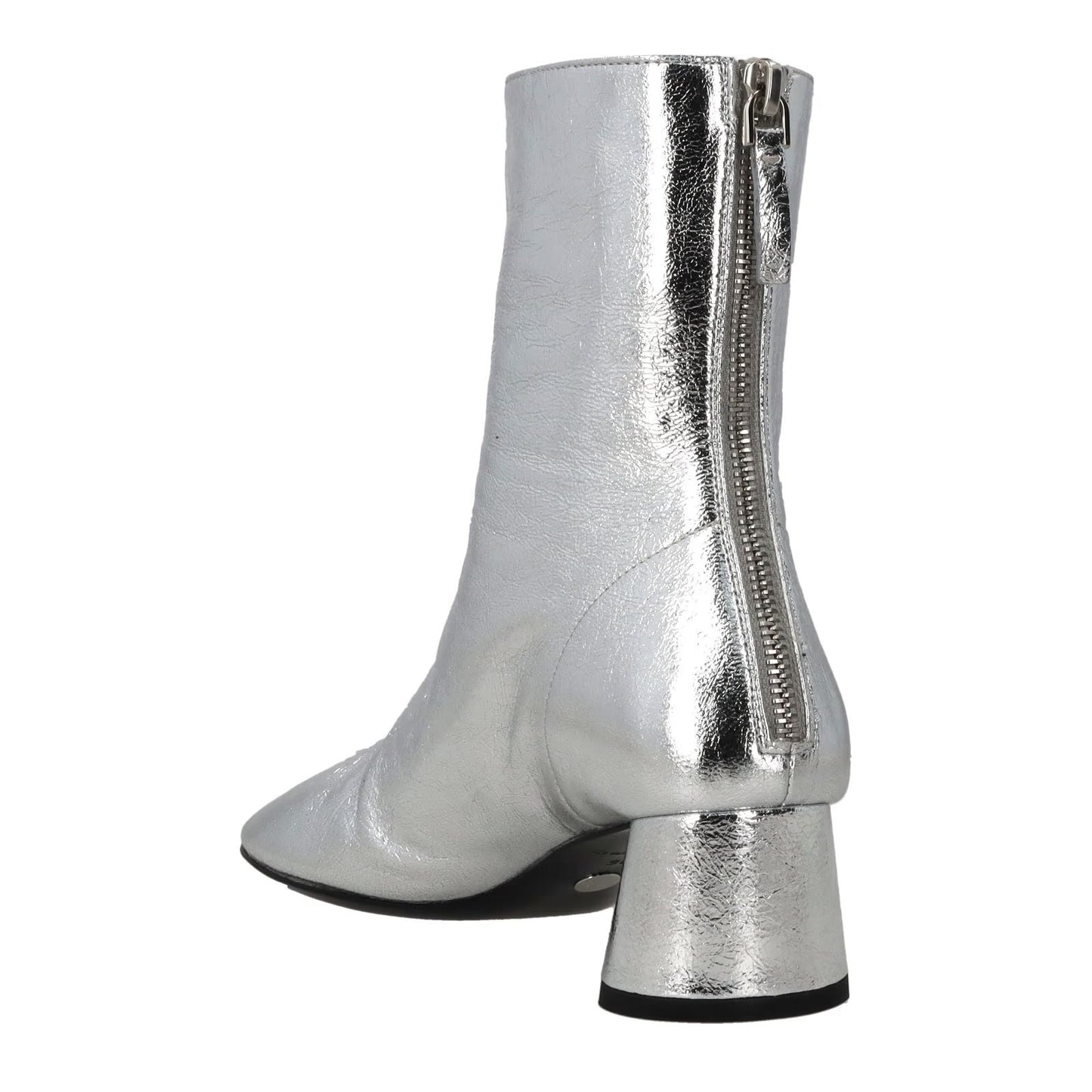 PROENZA SCHOULER Womens Silver Block Heel Leather Cowboy Boots Zip EU 36 RRP 675 — View 5