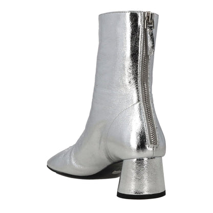 PROENZA SCHOULER Womens Silver Block Heel Leather Cowboy Boots Zip EU 36 RRP 675 — View 5
