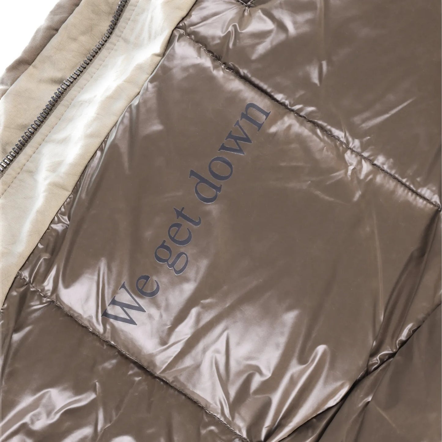 HOLDEN Mens Beige Hooded Puffer Jacket Nylon Polyamide Zip Closure S-M RRP 800 — View 7
