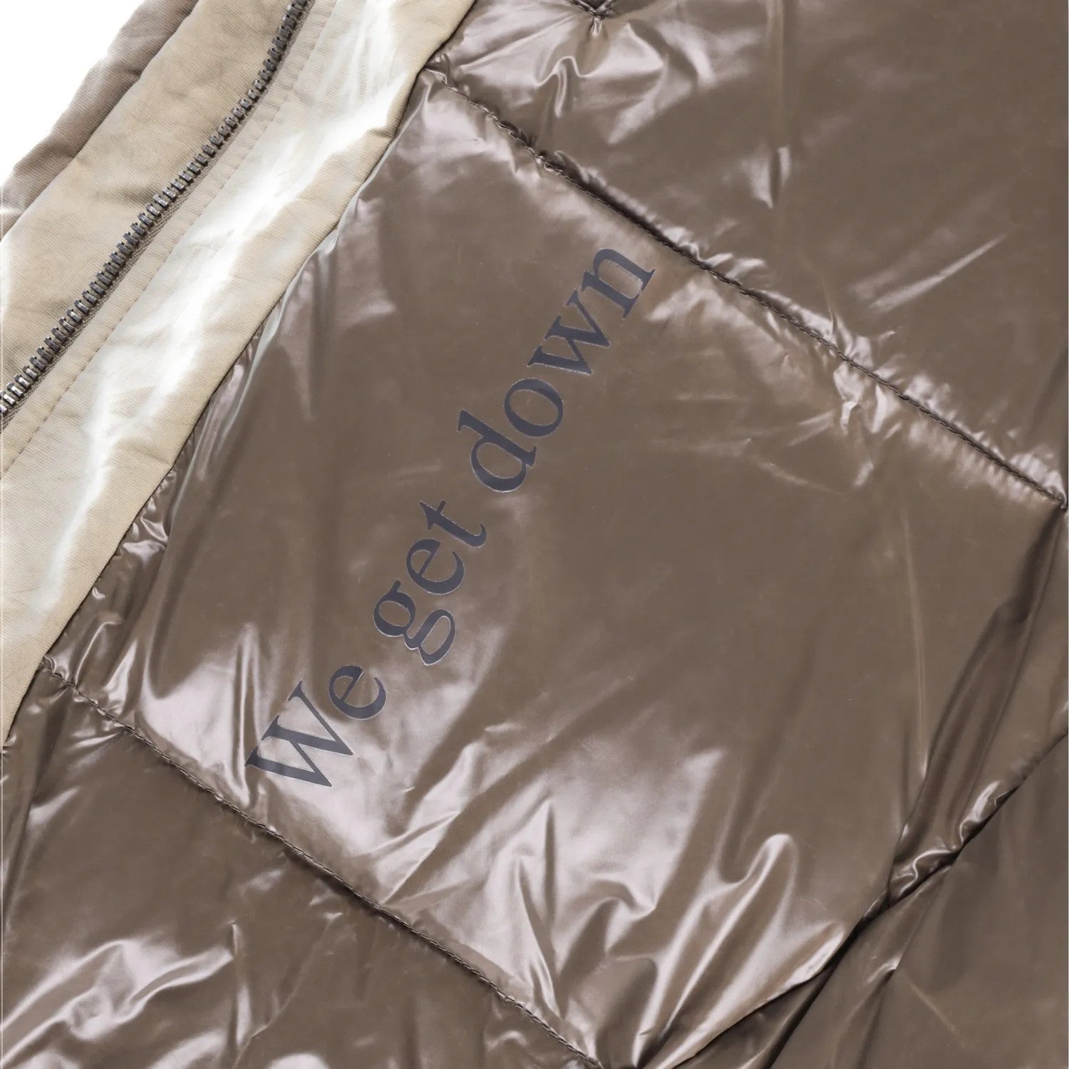 HOLDEN Mens Beige Hooded Puffer Jacket Nylon Polyamide Zip Closure S-M RRP 800 — View 7