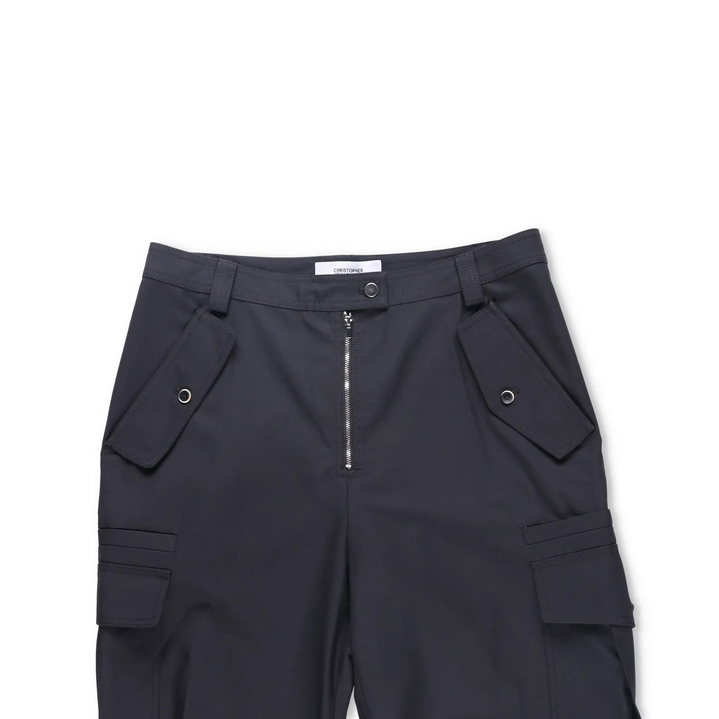 CHRISTOPHER JOHN ROGERS Women Jumbo Cargo Pant Black Wide Leg Trouser 34 RRP1160 — View 2