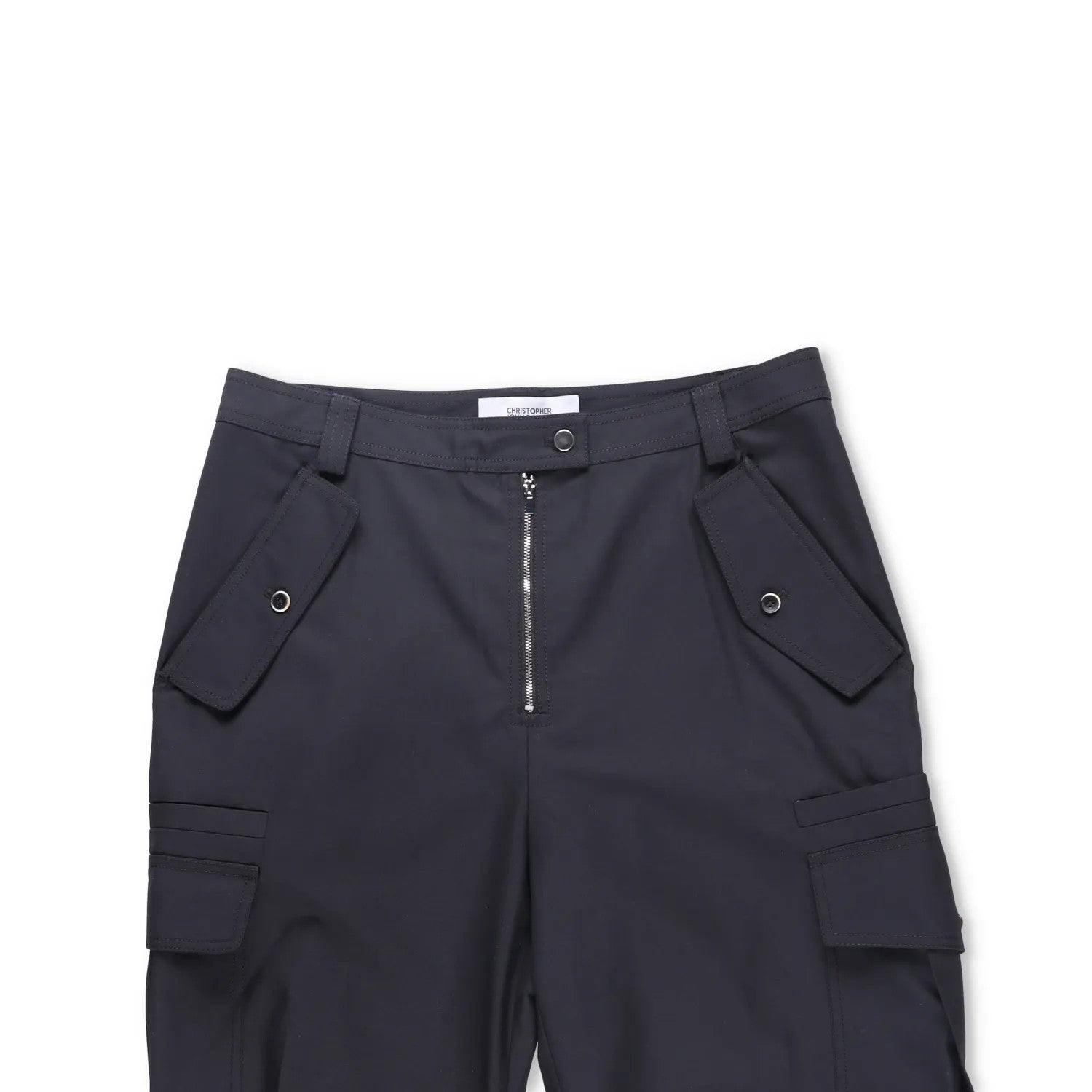 CHRISTOPHER JOHN ROGERS Women Jumbo Cargo Pant Black Wide Leg Trouser 34 RRP1160 — View 2