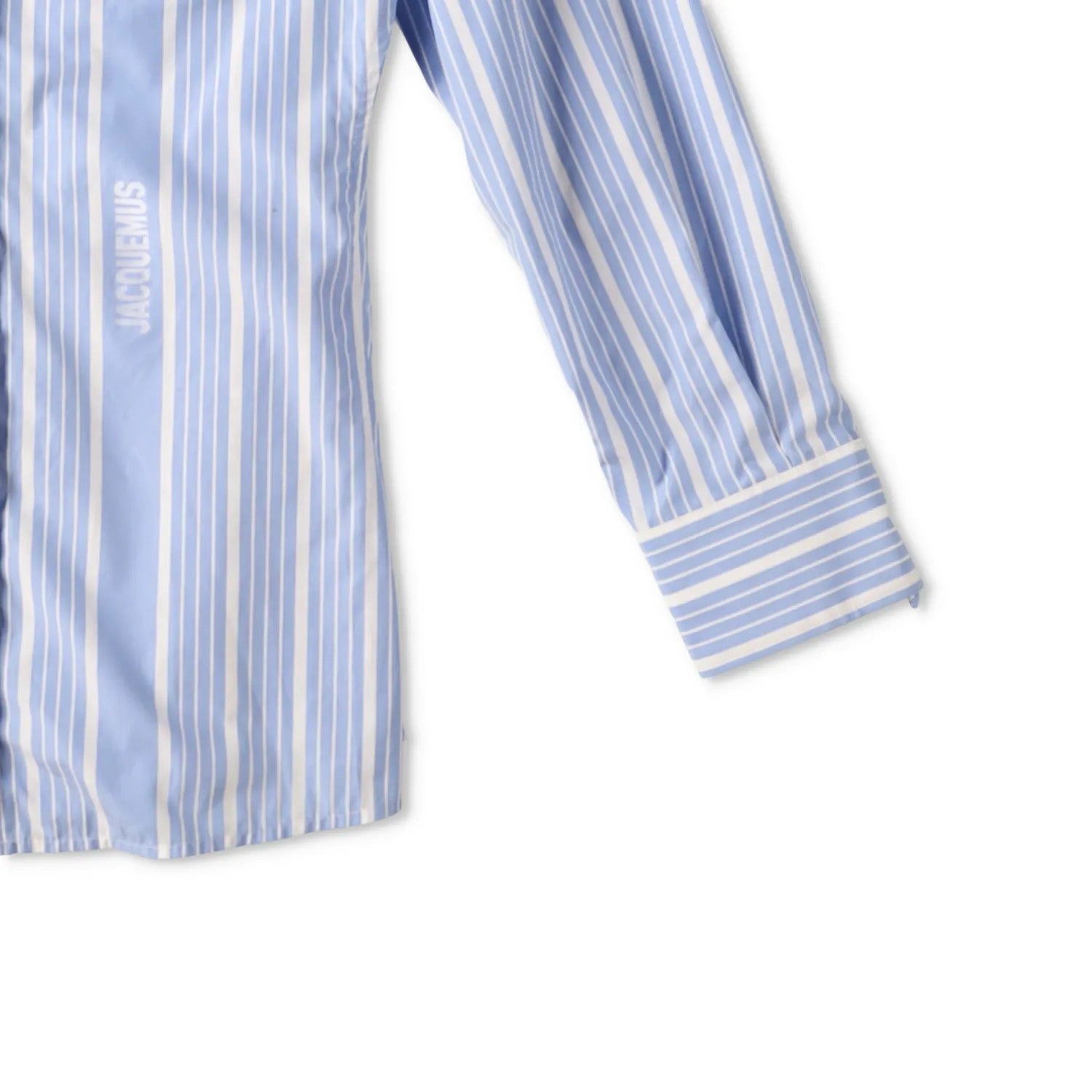 JACQUEMUS Womens La Chemise Pablo Long Sleeve Bown Stripe Shirt Black 36 RRP 591 — View 6