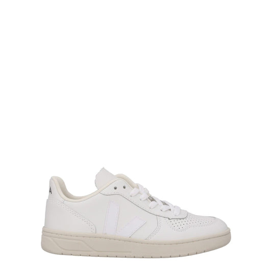 VEJA Womens V-10 Trainers Extra White Leather Low Tops Lace Up UK 2 RRP 140