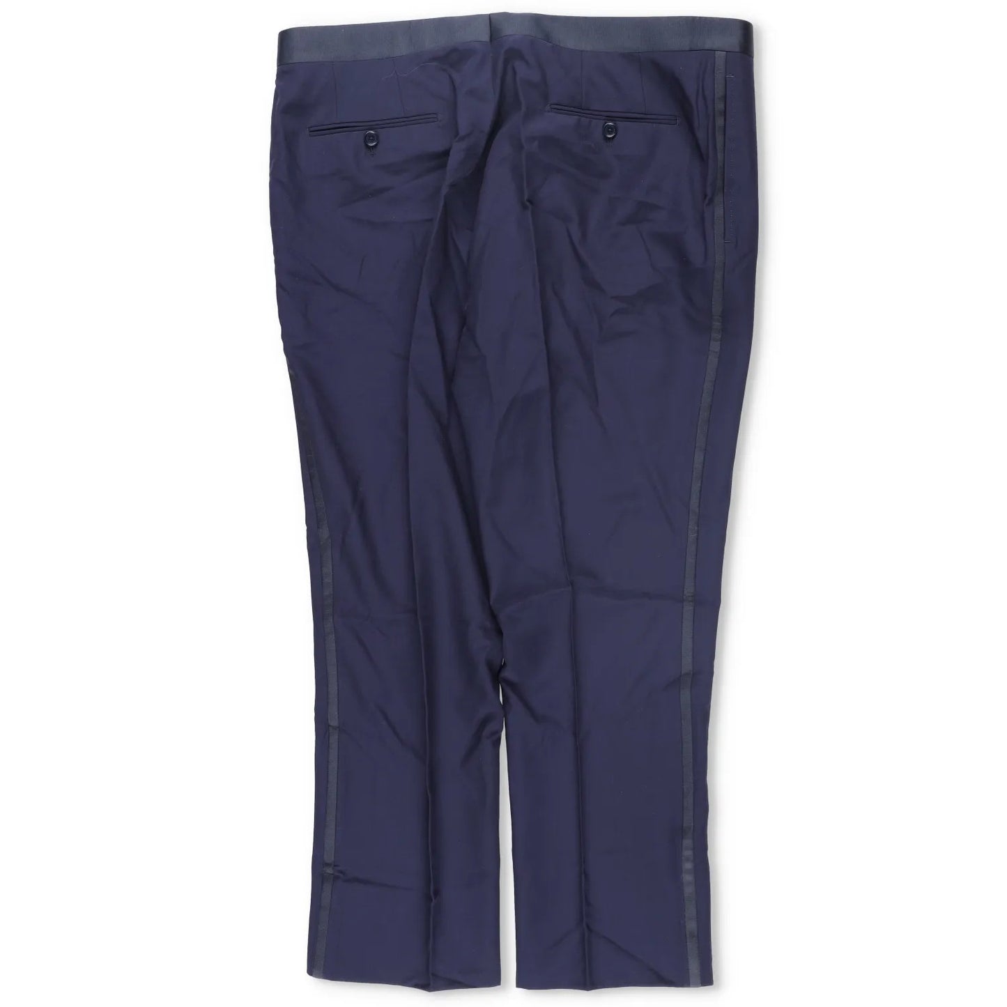 DE CORATO SARTOCIA Mens Dress Pants Blue Wool Blend Zip Closure RRP 200 — View 8