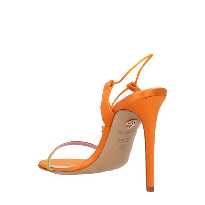 TITI ADESA Yara Strappy Sandals Orange Satin Leather High Heel EU 40 RRP 550 — View 5