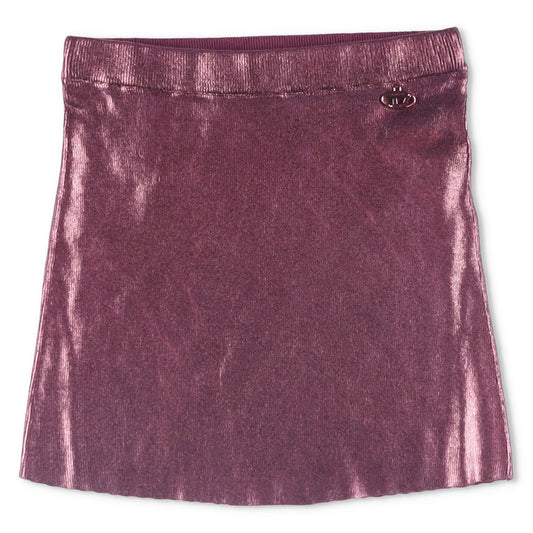 DIESEL Womens Knitwear Mini Skirt Shades Of Metallic Foil Total Purple S RRP 185