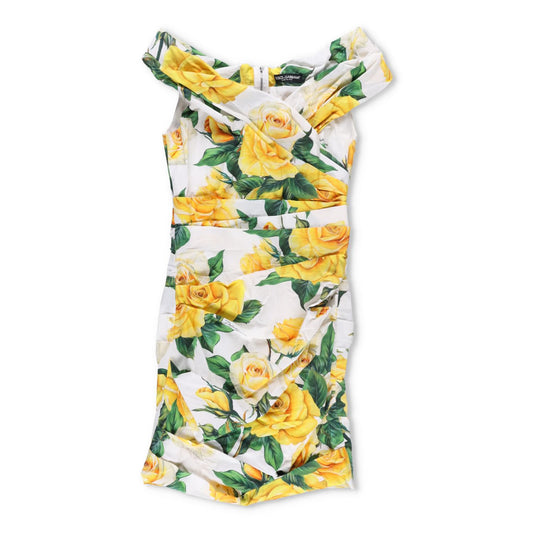DOLCE & GABBANA Pop Str St.Rose Gialle Gr.185 Multicolour Mini Dress 40 RRP 1600