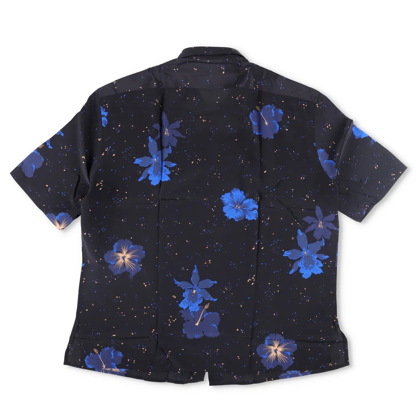 SAINT LAURENT Mens Shirt Silk Print Button-Up Black Short Sleeve Size 36 RRP 950 — View 10