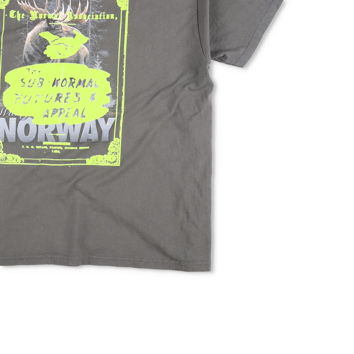 LIAM HODGES Mens T-Shirt Grey Crew Neck Short Sleeve Print Size L RRP 180 — View 4