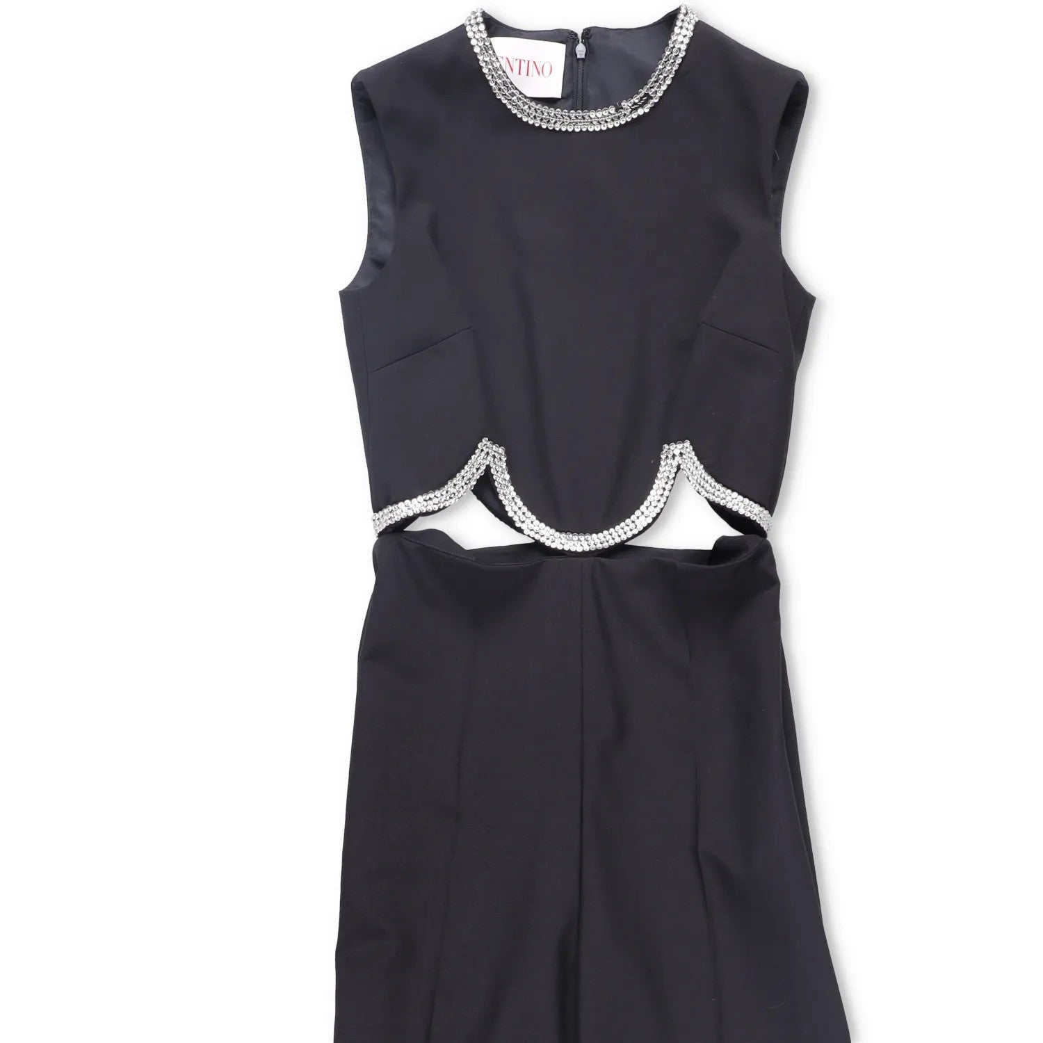 VALENTINO GARAVANI Womens Jumpsuit Embroidered One-Piece Black Size 38 RRP 5690 — View 2