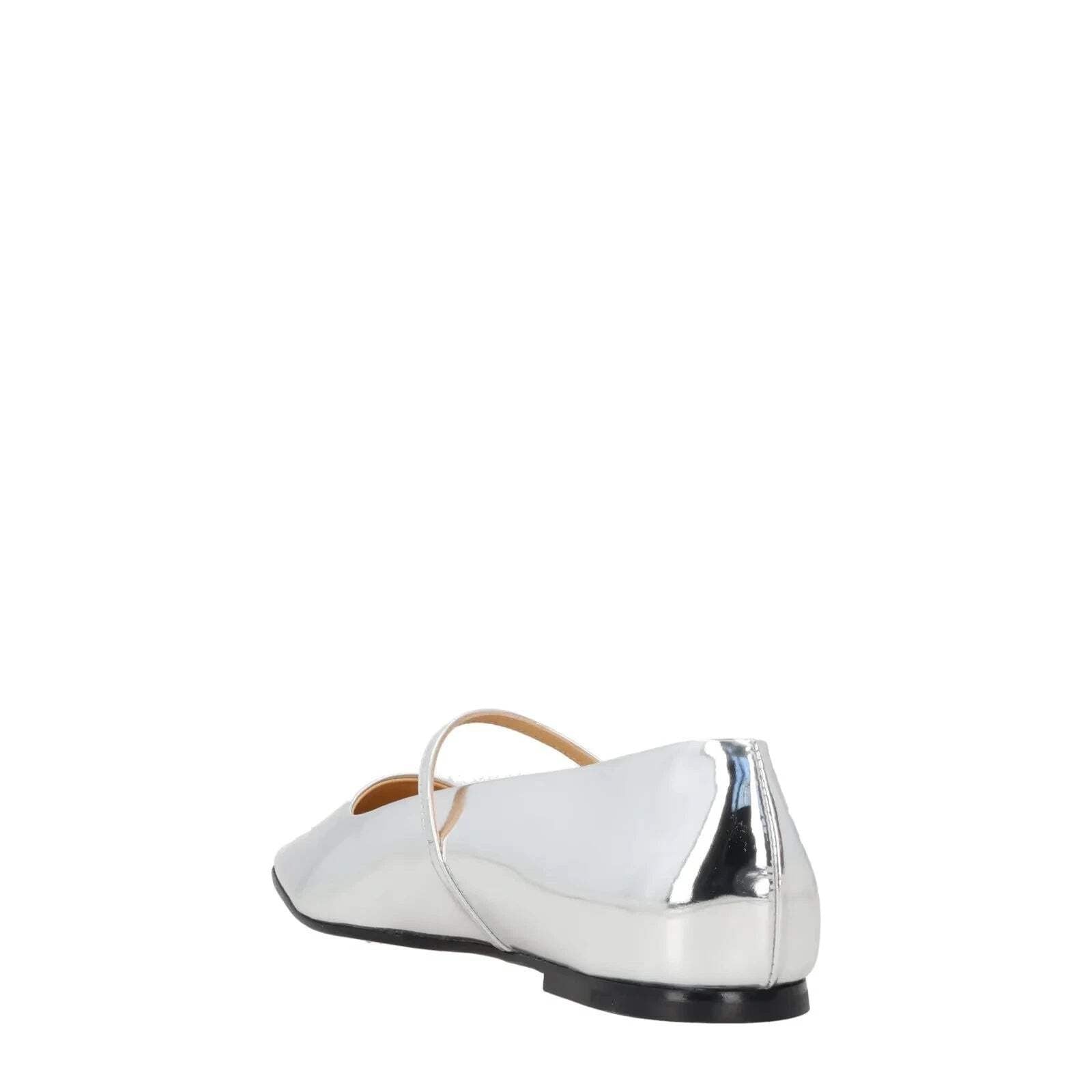 DEAR FRANCES Womens Mary Ballet Flats Silver Patent Leather Buckle UK 5 RRP 389 — View 4