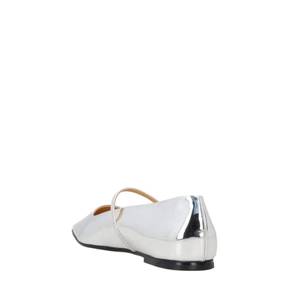 DEAR FRANCES Womens Mary Ballet Flats Silver Patent Leather Buckle UK 5 RRP 389 — View 4