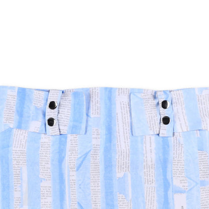 FEBEN Womens The Read Mini Skirt Multicoloured Buttons Striped Short 38 RRP 505 — View 2
