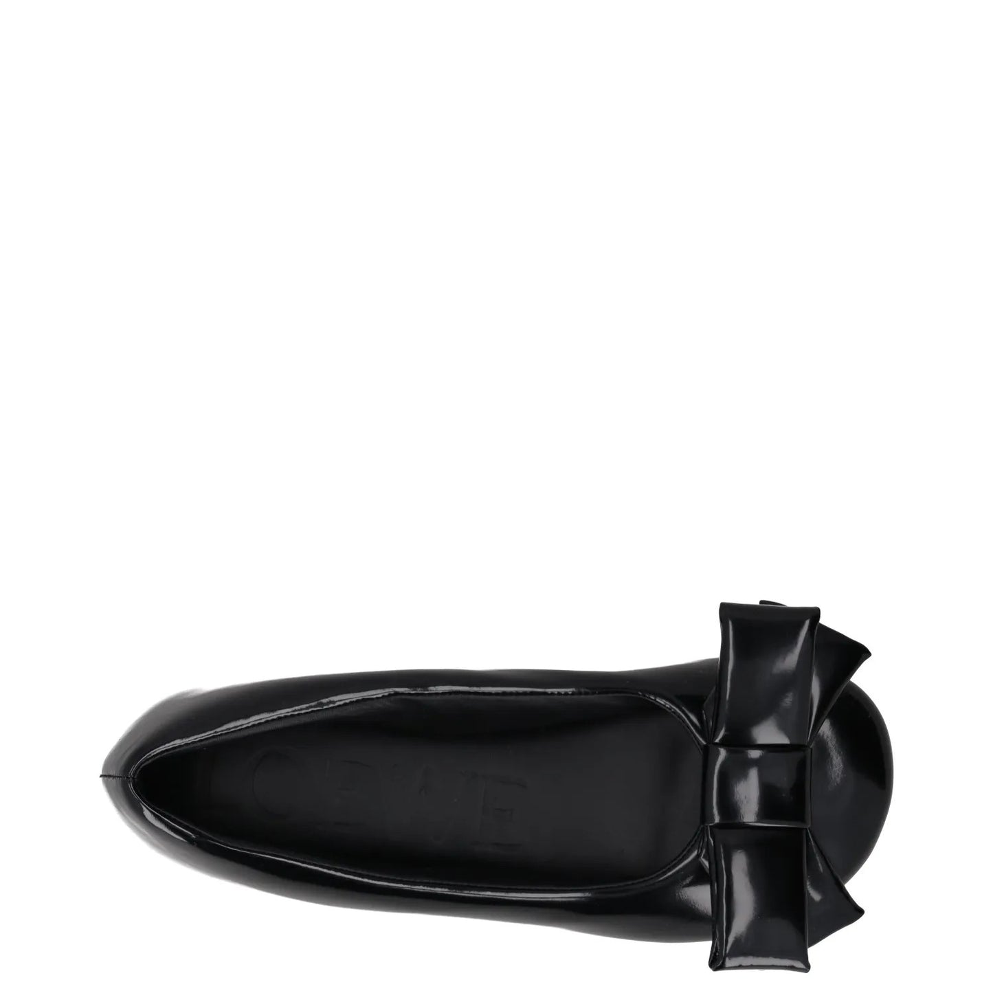 LOEWE Womens Flats Black Patent Leather Bow Detail Slip On Round Toe UK4 RRP 500 — View 7