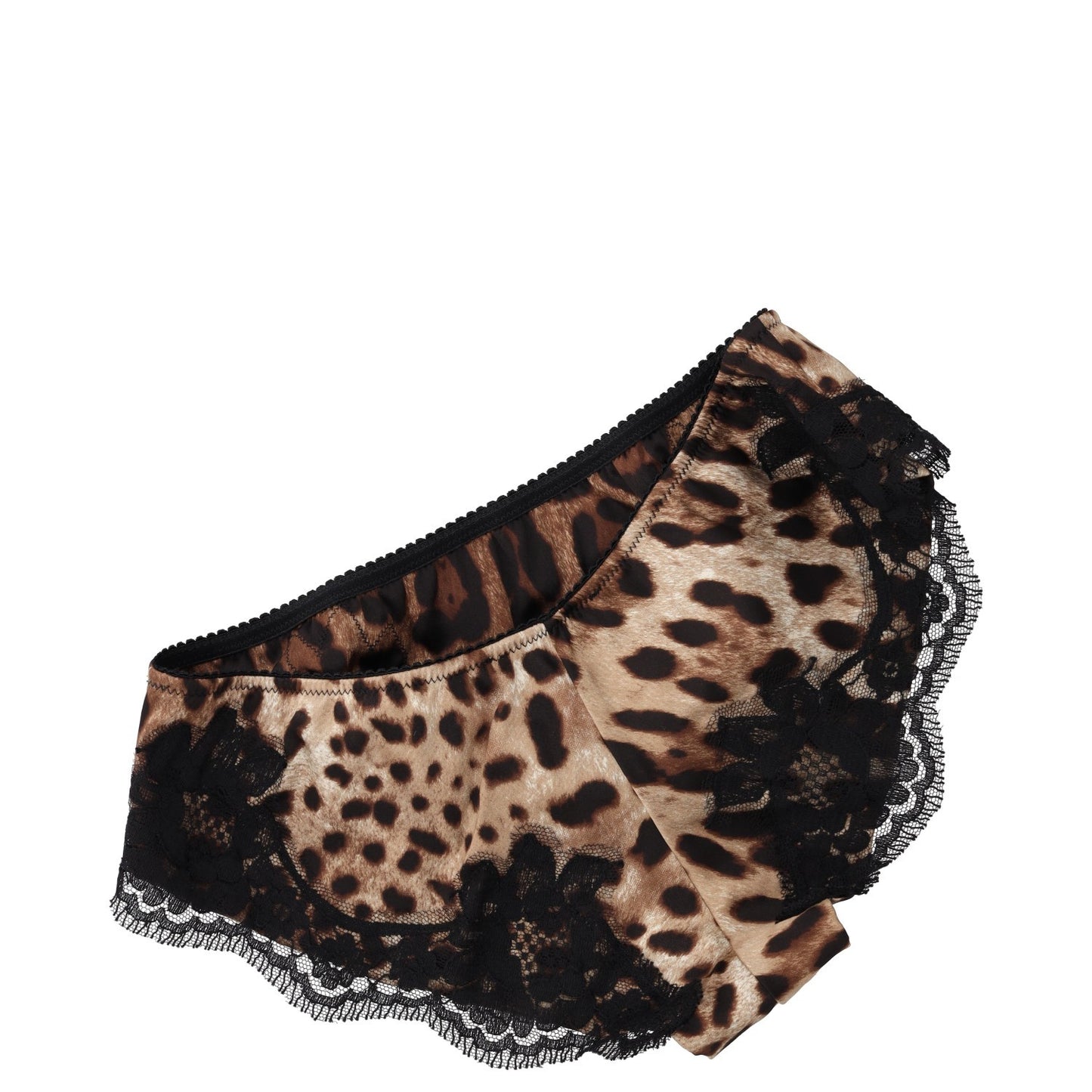 DOLCE & GABBANA Womens Brief Sheer Panel Lace LEOPARD Knickers Size XL RRP 235 — View 4