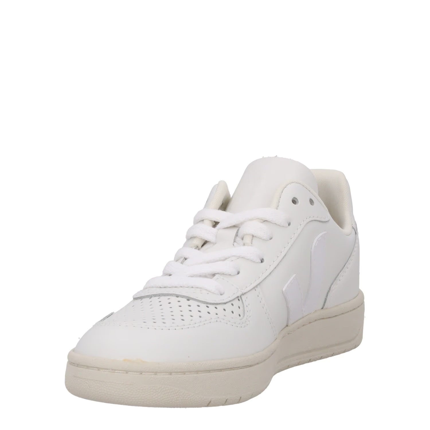 VEJA Womens V-10 Trainers Extra White Leather Low Tops Lace Up UK 2 RRP 140 — View 3