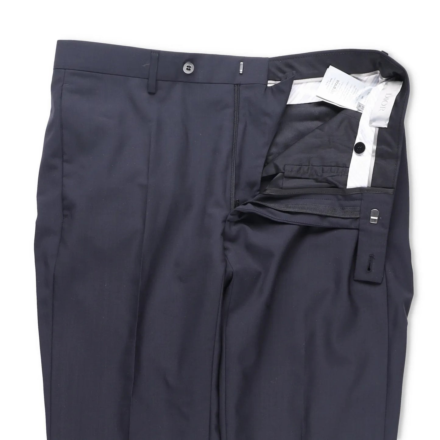 DIOR Mens Dress Pants Virgin Wool Cupro Blend Pleated Black Size 48 R RRP 400 — View 5