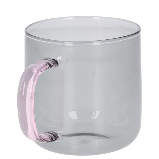 HAY single unit 300ml Mugs Multicoloured Handle Tea Glass Round OS RRP 45