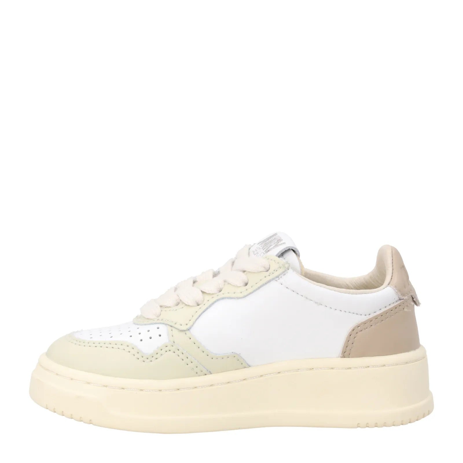 AUTRY Unisex Kids Medalist Trainers Leather Low Top Cream EU 27 RRP 165 — View 4