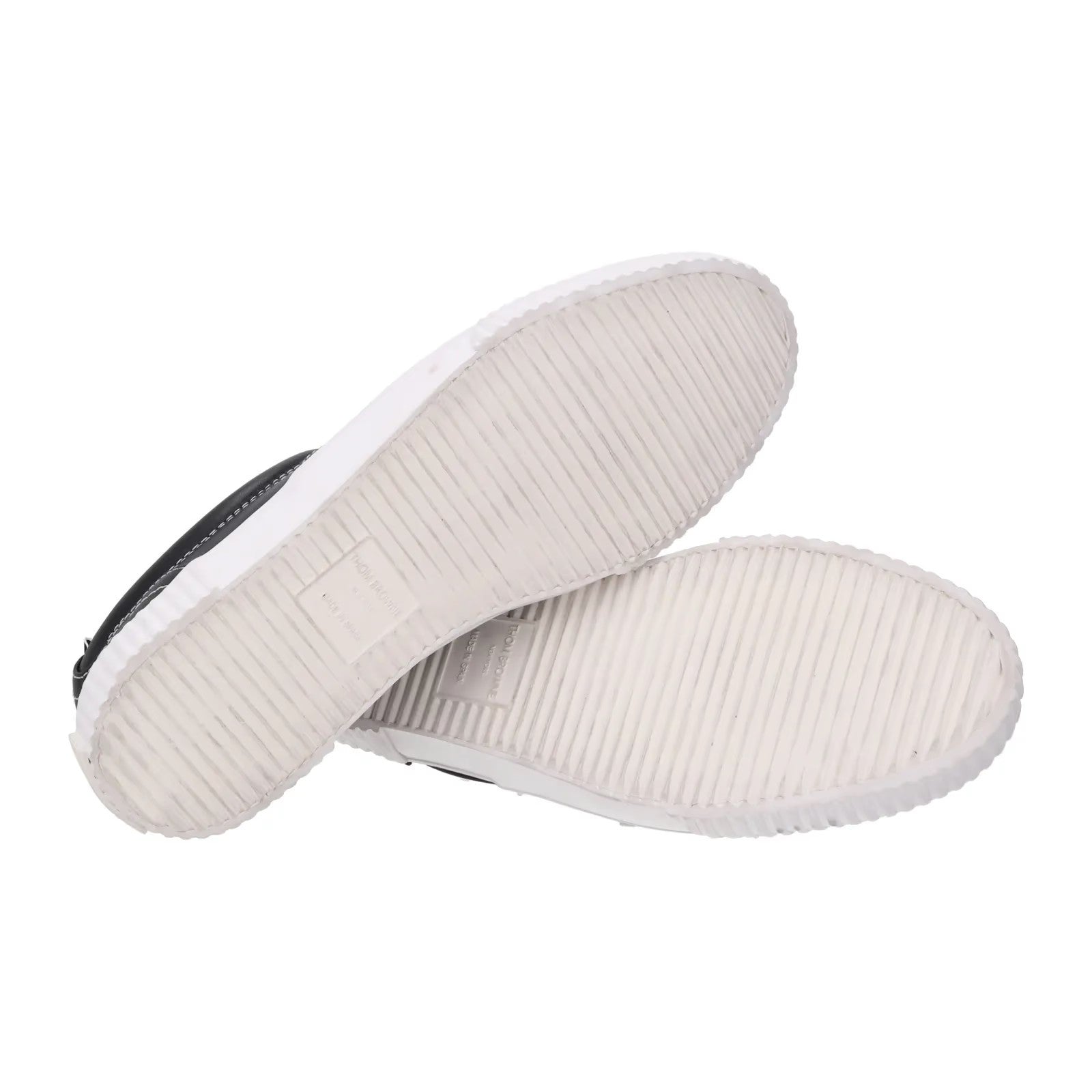 THOM BROWNE Mens Heritage Trainer Rubber Sole Vitello Calf Leather UK10 RRP 630 — View 10