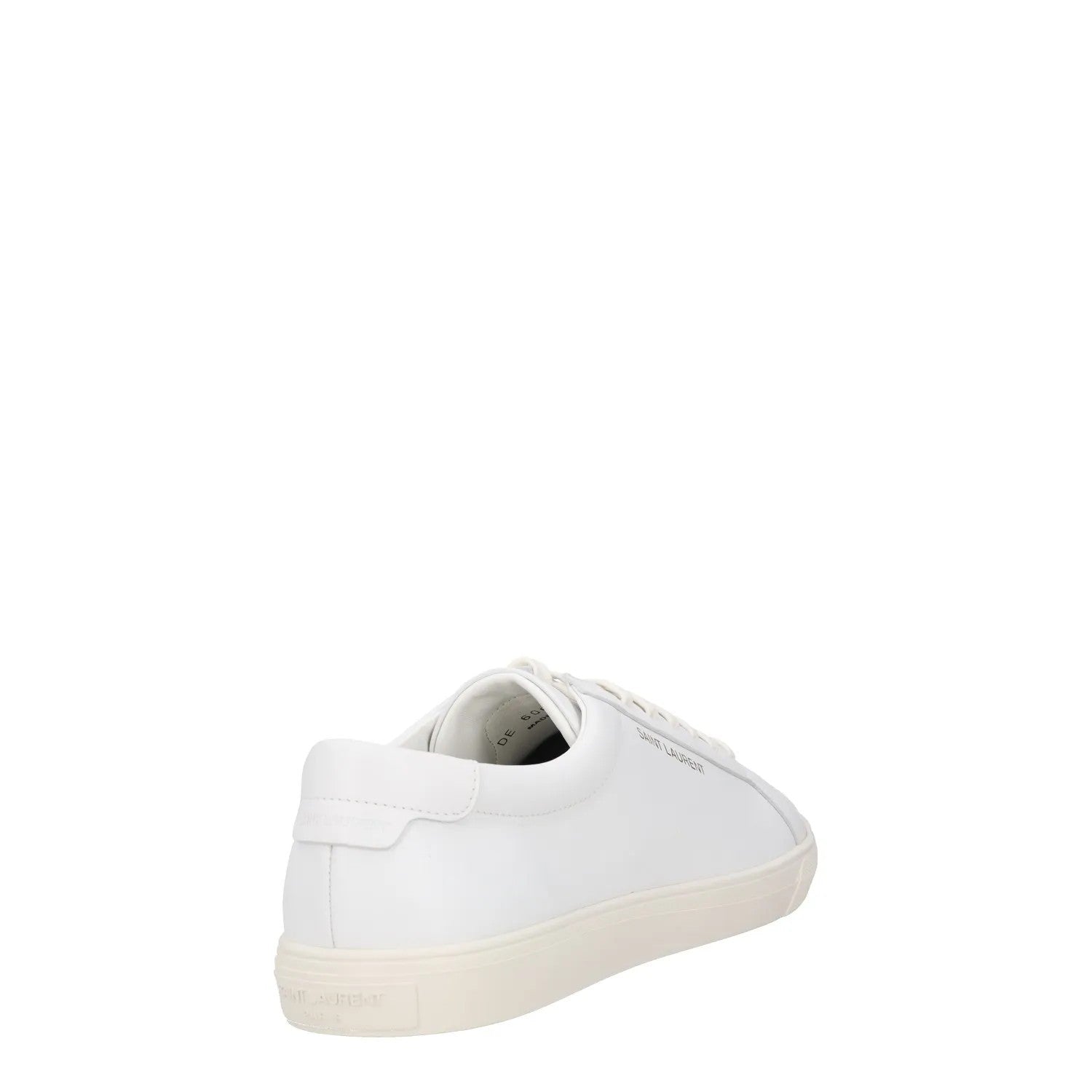 SAINT LAURENT Womens Trainers White Leather Low Top Lace Up Sneakers UK 7 RRP555 — View 6