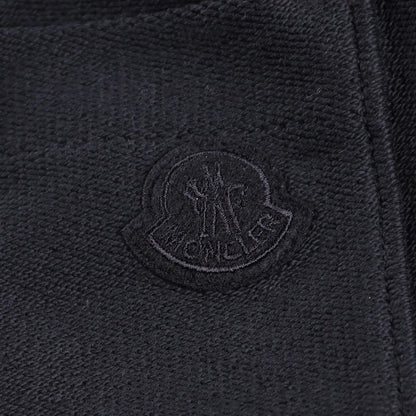 MONCLER Mens Shorts Sweat Black Mid Rise Logo Flat Front Drawstring XS RRP 475 — View 9
