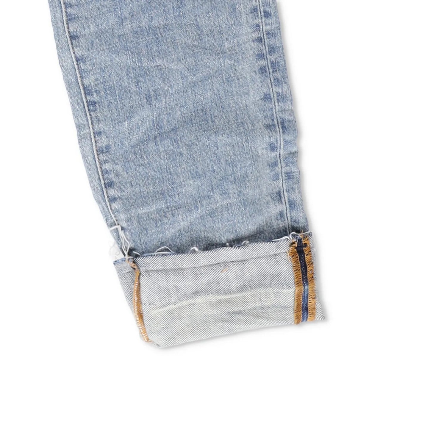 PURPLE BRAND Mens Light Indigo Vintage Ripped Skinny Jeans 5 Pocket 33 RRP 275 — View 8