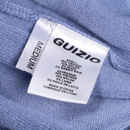 DANIELLE GUIZIO Womens Cielo Pleated Mini Skirt Low Rise Blue Pleated M RRP 150 — View 6