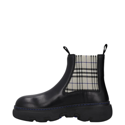 BURBERRY Womens Burb Creeper Chelsea Boot Flat Check Pattern Black UK6 RRP 828 — View 4