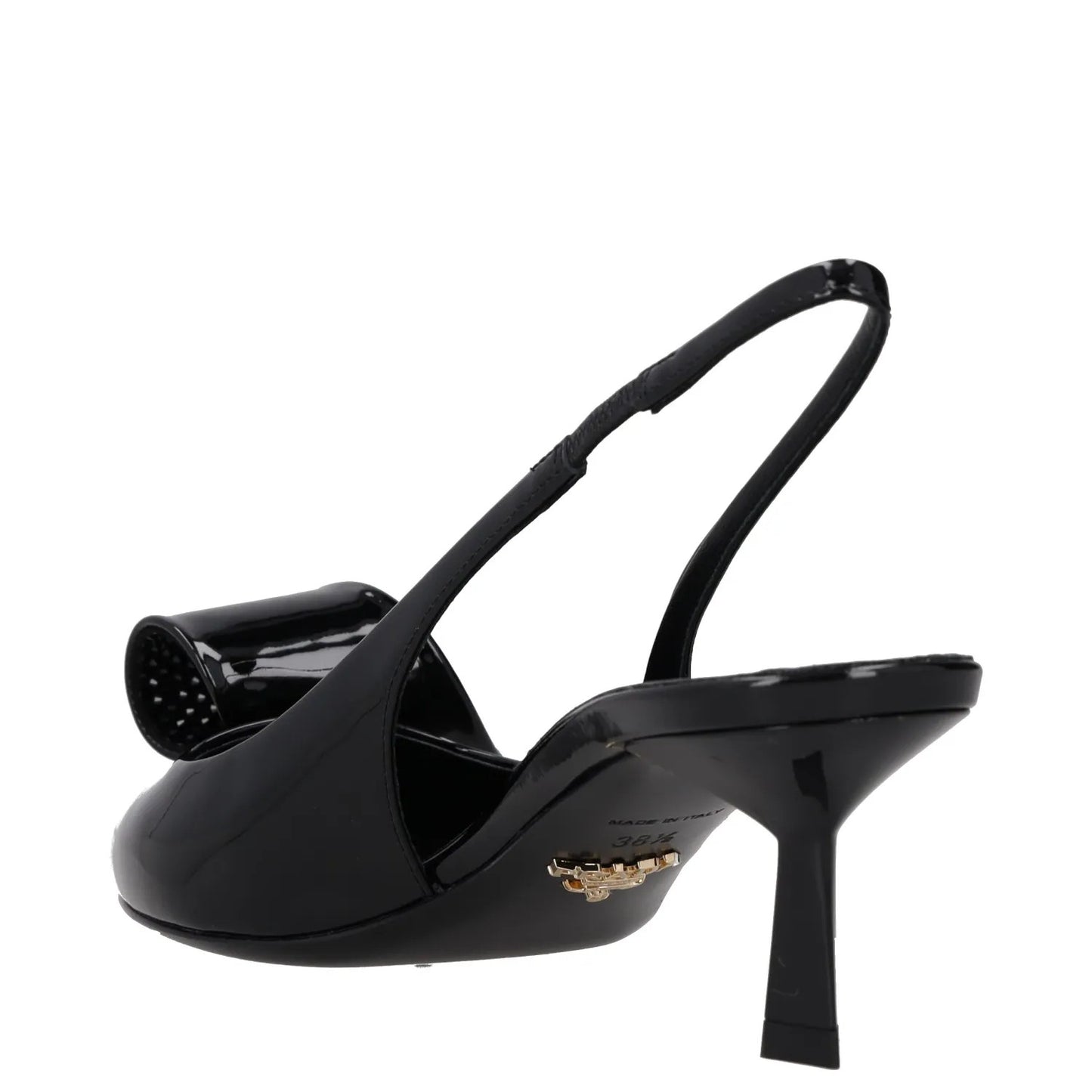 PRADA Womens Modellerie Torchon 55 Mid Heel Point Toe Pumps Black UK5.5 RRP 1320 — View 5