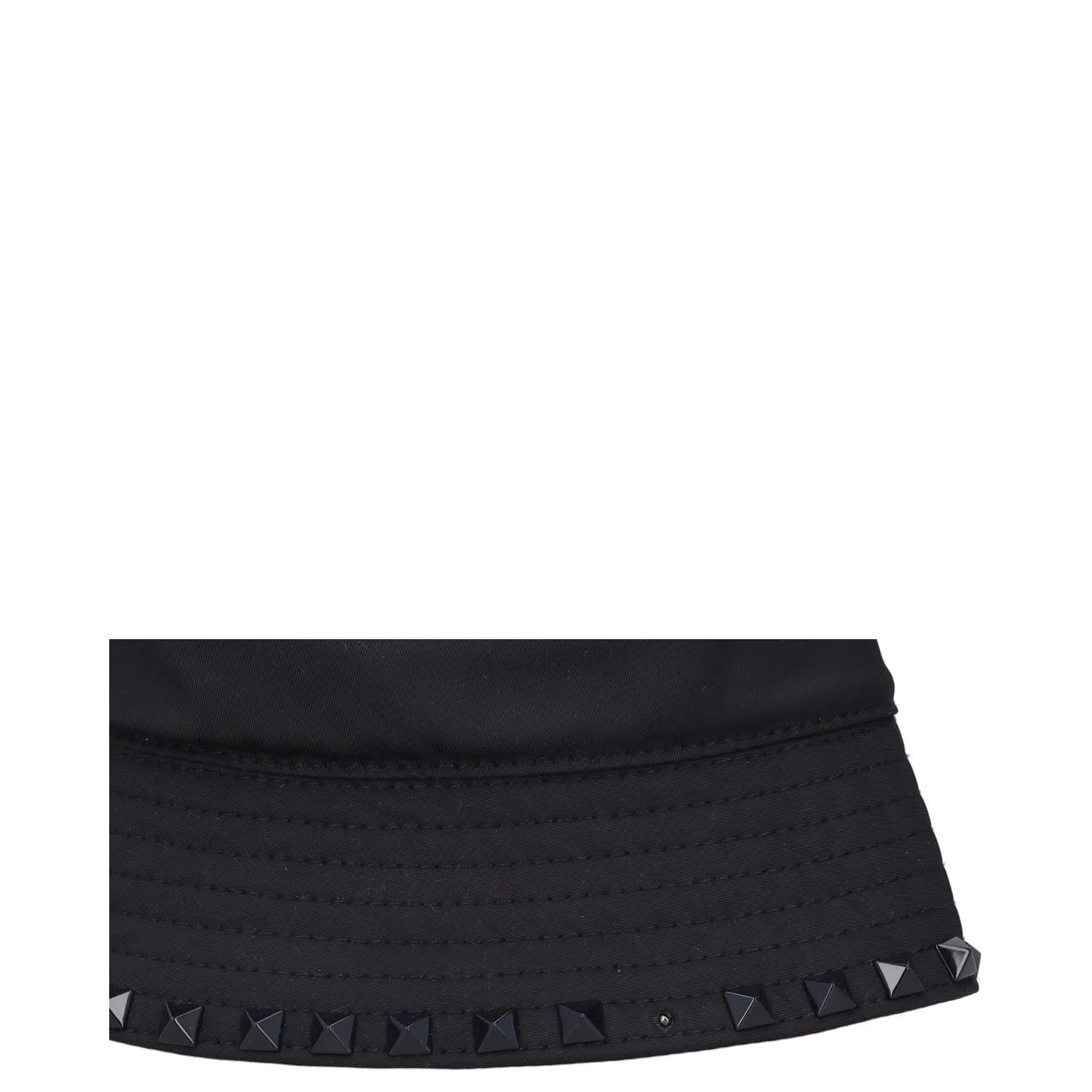 VALENTINO Mens Bucket Hat Black Rockstud Memory Techno Drill Size 58 RRP 540 — View 8