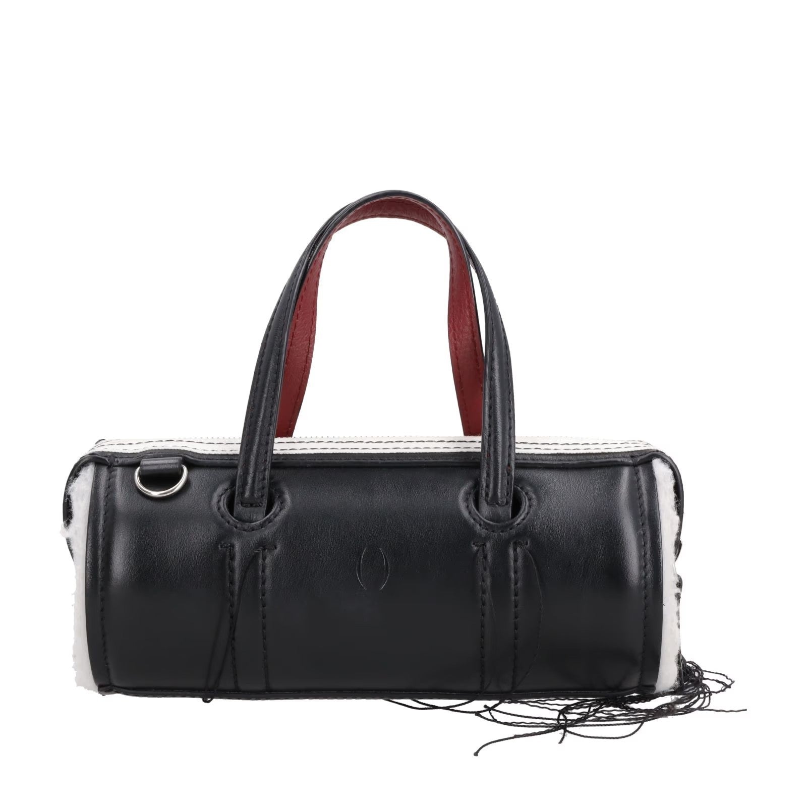 DENTRO Womens Anona Leather Crossbody Bag Black Leather Top Handle OS RRP 535