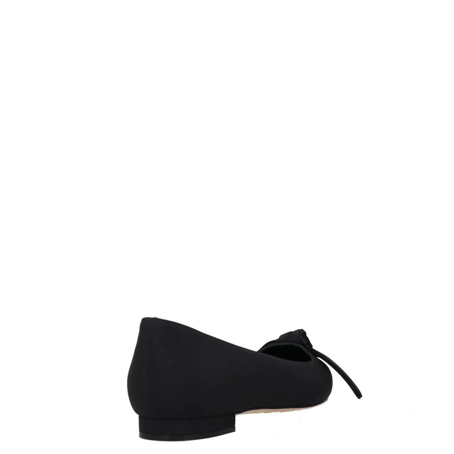MANOLO BLAHNIK Womens Flats Black Synthetic Slip On Bow Detail UK 2 RRP 650 — View 6