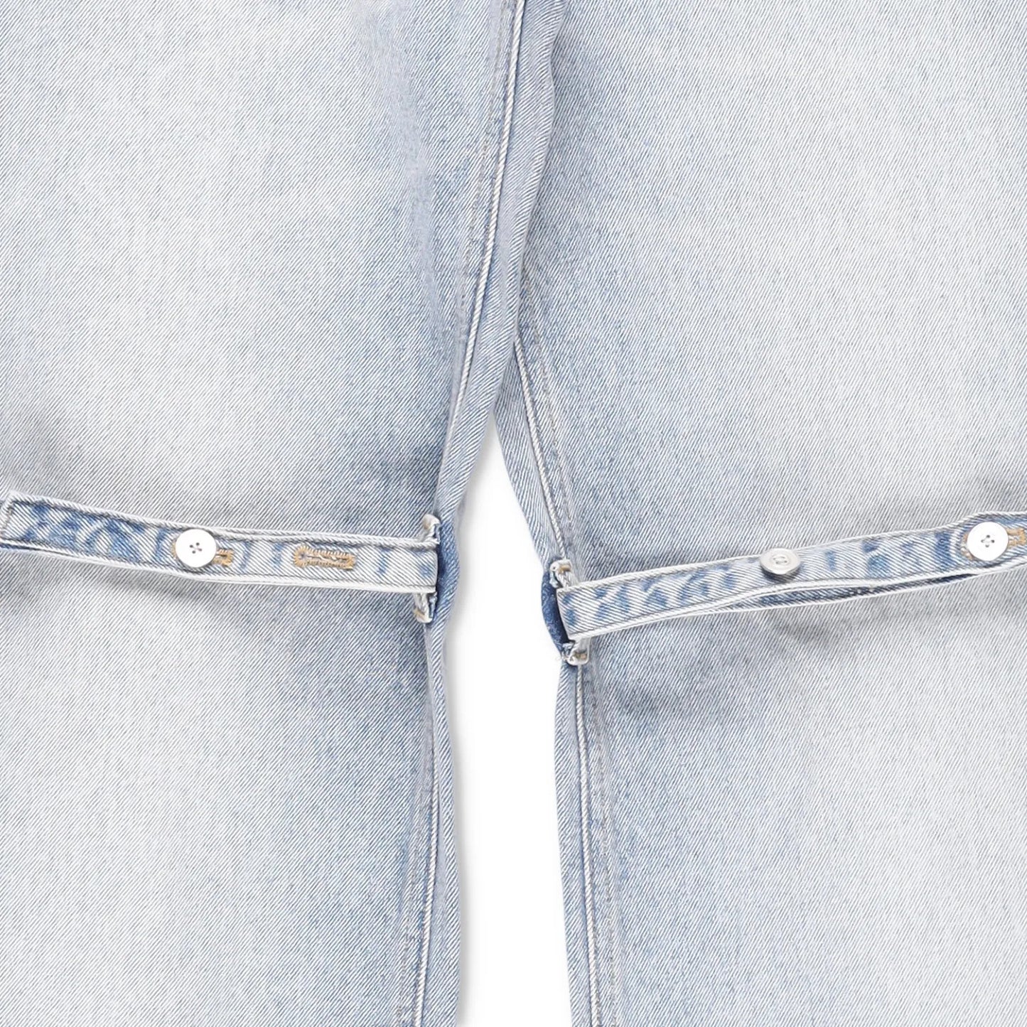 COURREGES Womens Sailor Blue Denim Baggy Pants Wide Leg Jeans Size 38 RRP 500 — View 4