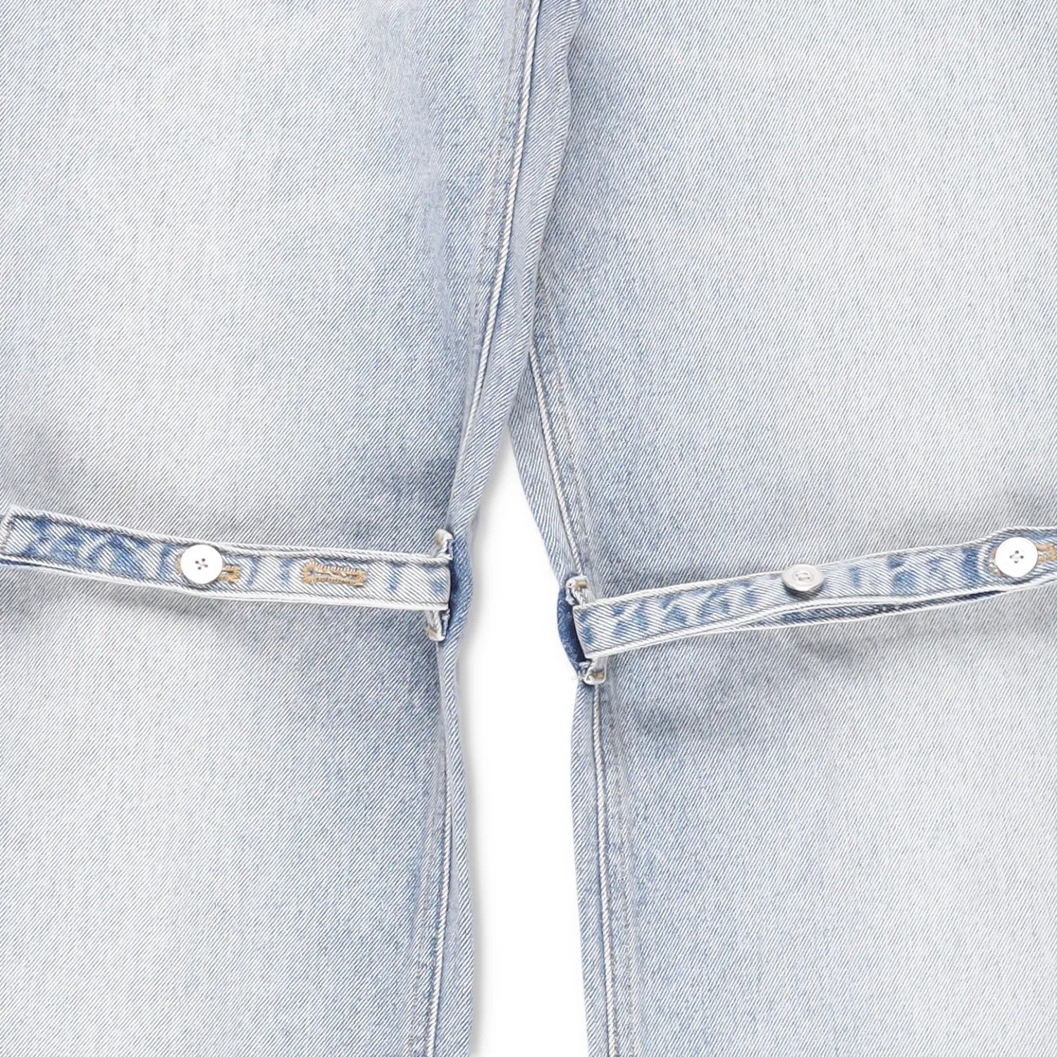 COURREGES Womens Sailor Blue Denim Baggy Pants Wide Leg Jeans Size 38 RRP 500 — View 4