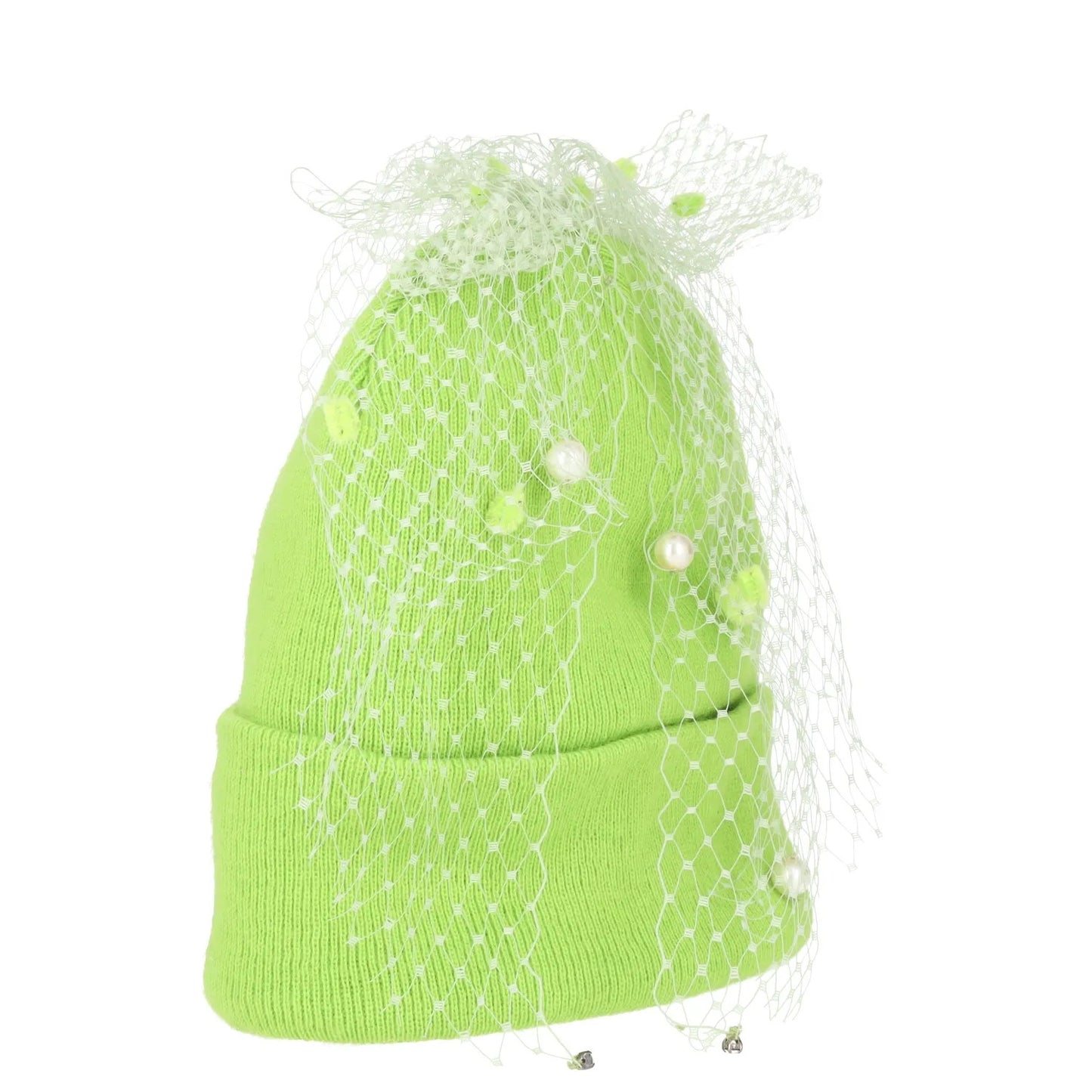 SILVER SPOON ATTIRE Womens Beanie Hat Green Synthetic Bow Detail Size S RRP 100 — View 4