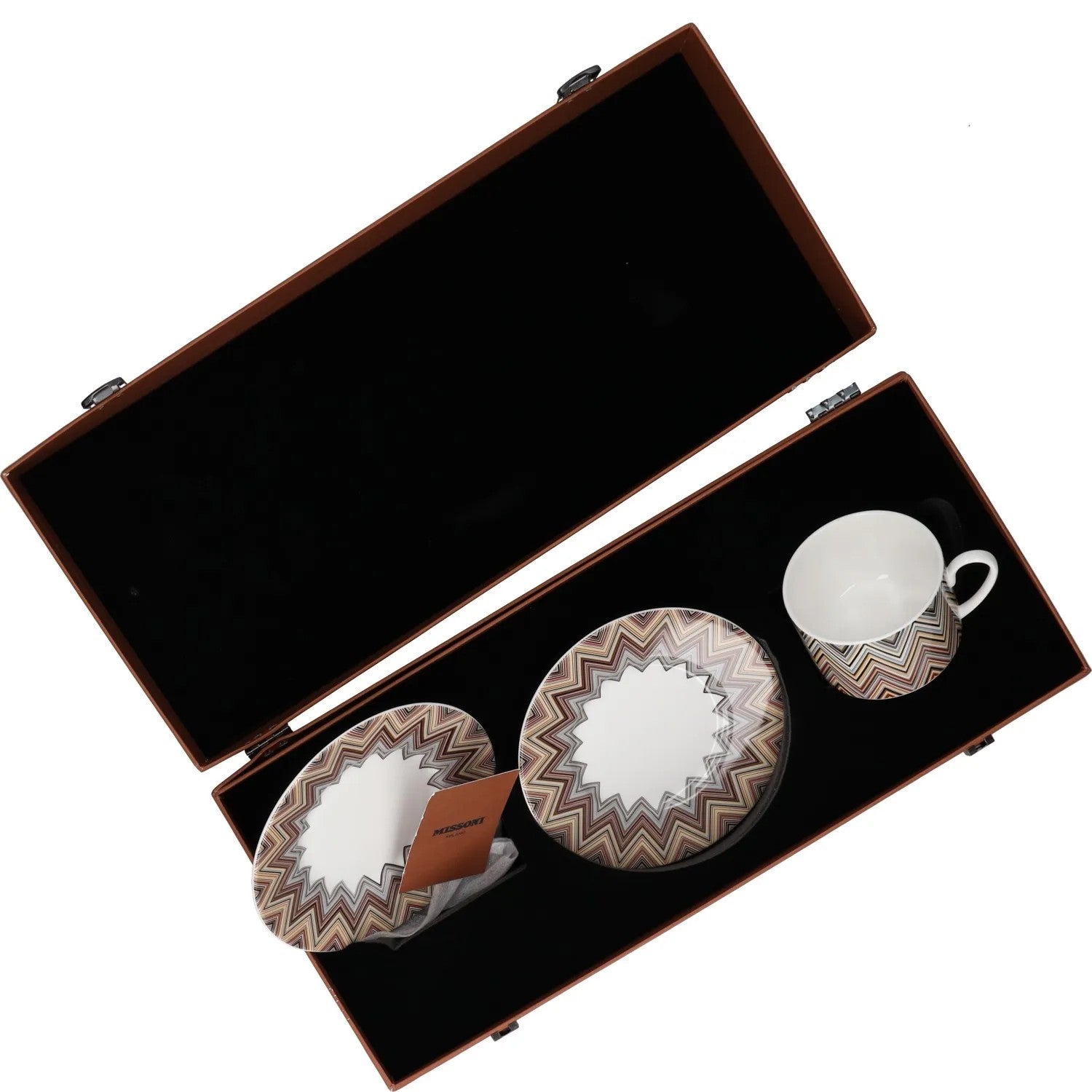 MISSONI TABLEWARE Zig Zag Jarris 148 Set Of 1 Tea Cup & Saucer Glossy OS RRP 231 — View 2