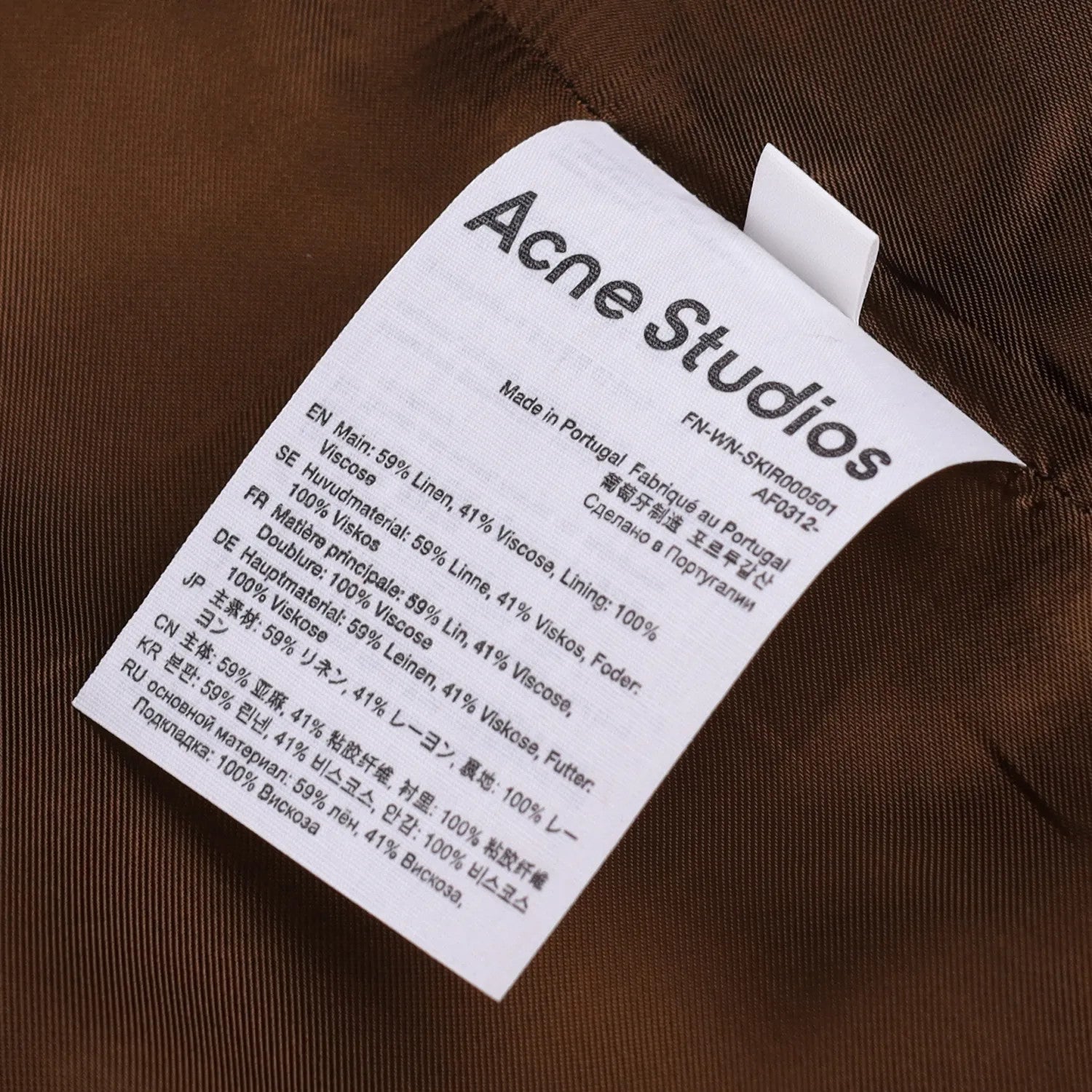 ACNE STUDIOS Womens Irella Short Skirt Checked Multicoloured Mid Waist 42 RRP245 — View 7