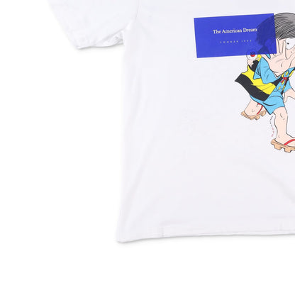 CONNER IVES Mens Short Sleeve Crew Neck T Shirt Logo White Cotton M RRP 145 — View 3