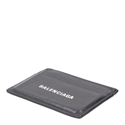 BALENCIAGA Mens Slim Fold Wallet Black Leather Logo Card Holder One Size RRP 225 — View 3
