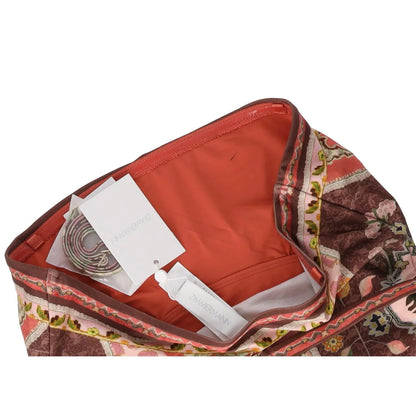 ZIMMERMANN Womens Wylie Belted Bandeau Print Swimsuit Red Strapless UK14 RRP 330 — View 4