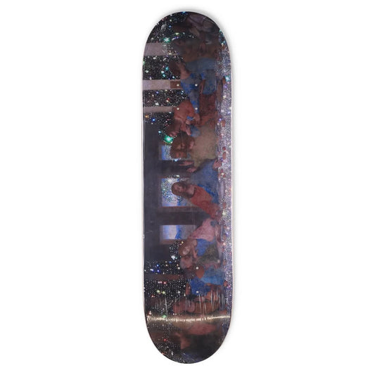 SARA SHAKEEL Skateboard Deck Wood Painting Design Multicoloured Size 8.25 RRP150