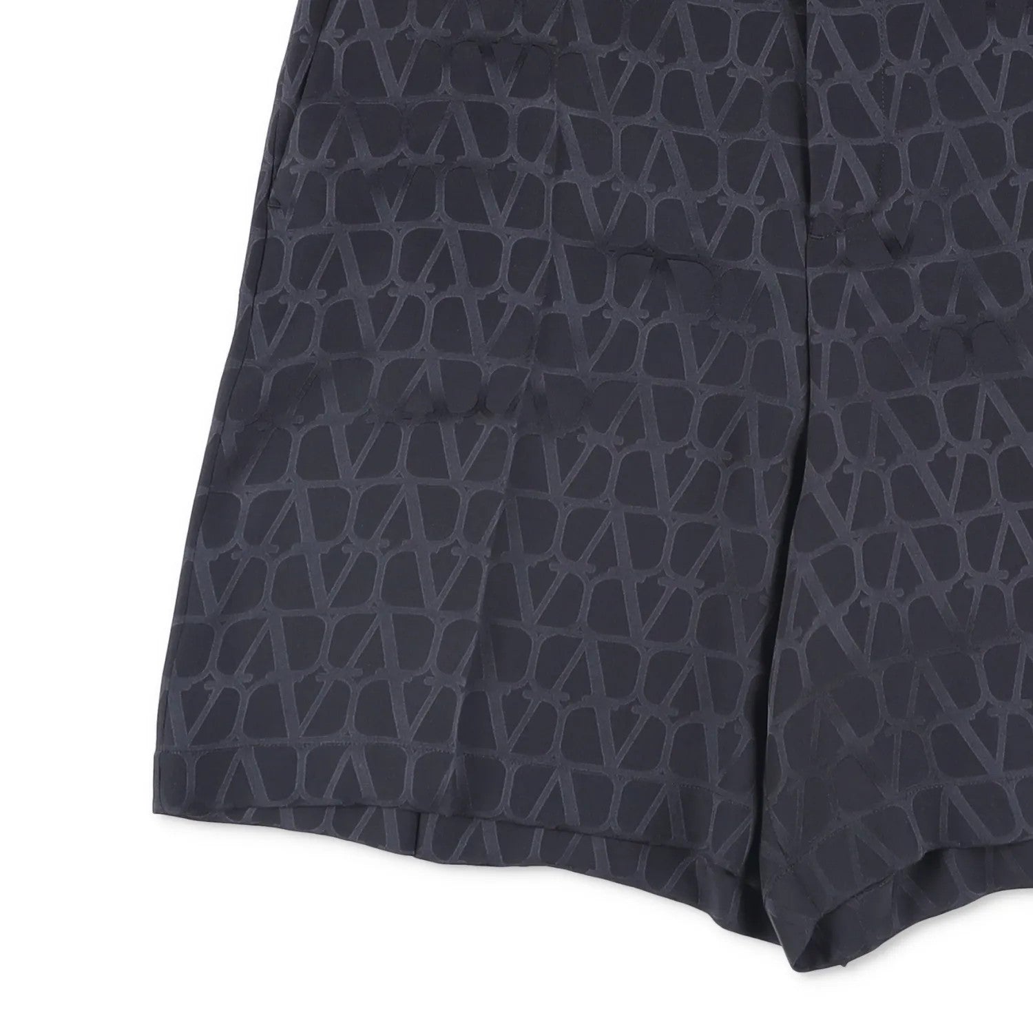 VALENTINO Mens Bermuda Shorts Silk Jacquard Toile Iconograph Black 46 RRP 1290 — View 3